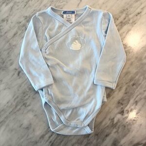 Jacadi Light Blue Baby Onesie